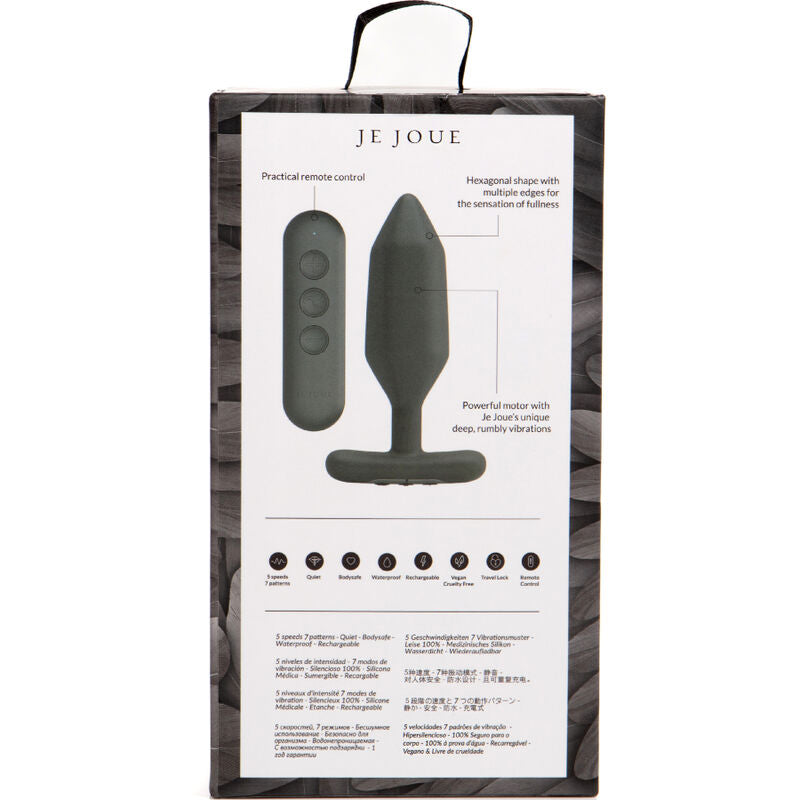 JE JOUE - ONYX ANALPLUG VIBRATOR SORT