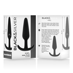 BLACK&SILVER - KAEL SILIKONE ANALPLUG MED MEDIUM HÅNDTAG