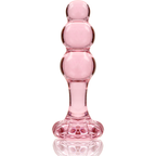 NEBULA-SERIEN FRÅ IBIZA - MODEL 1 ANALPLUG BOROSILIKATGLAS PINK 10,5 CM -O- 3 CM