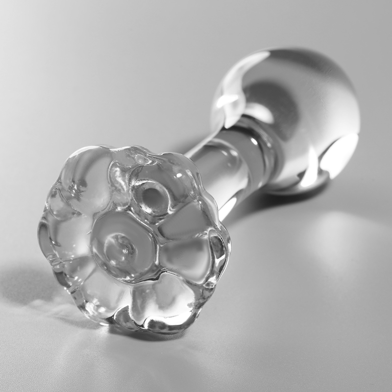 NEBULA-SERIEN FRÅ IBIZA - MODEL 2 ANALPLUG BOROSILIKATGLAS KLAR 11 CM -O- 3,5 CM