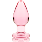 NEBULA-SERIEN AF IBIZA - MODEL 3 ANALPLUG BOROSILIKATGLAS PINK 11 CM -O- 5 CM