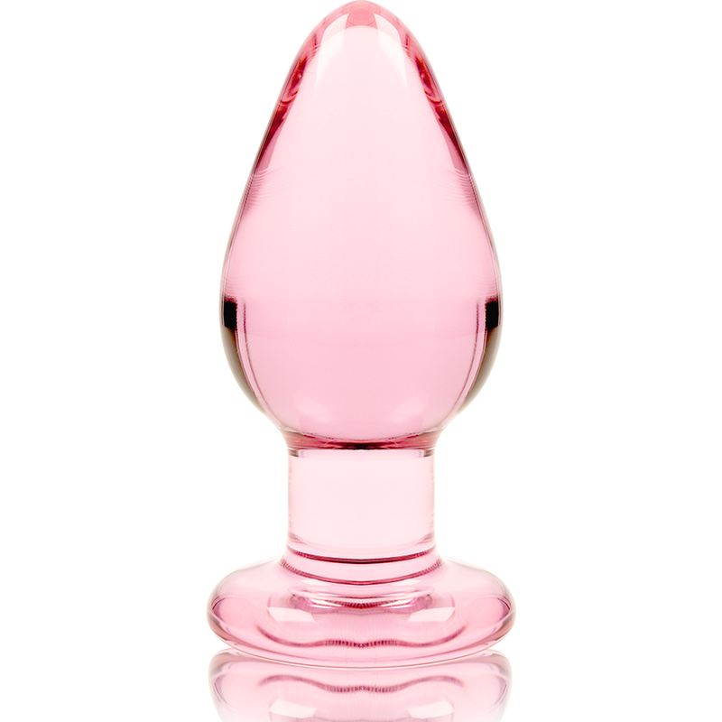 NEBULA-SERIEN AF IBIZA - MODEL 3 ANALPLUG BOROSILIKATGLAS PINK 11 CM -O- 5 CM