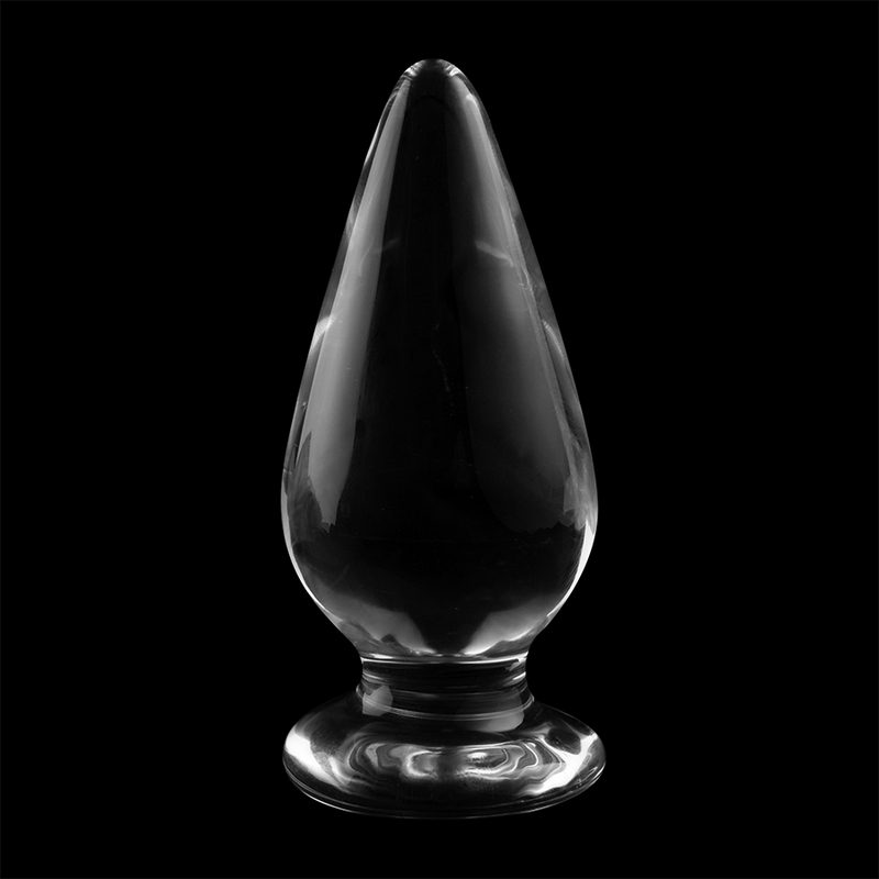 NEBULA-SERIEN FRÅ IBIZA - MODEL 4 ANALPLUG BOROSILIKATGLAS KLAR 11 CM -O- 5 CM