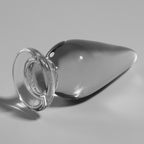 NEBULA-SERIEN FRÅ IBIZA - MODEL 4 ANALPLUG BOROSILIKATGLAS KLAR 11 CM -O- 5 CM