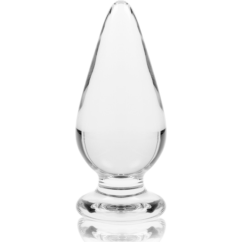 NEBULA-SERIEN FRÅ IBIZA - MODEL 4 ANALPLUG BOROSILIKATGLAS KLAR 11 CM -O- 5 CM
