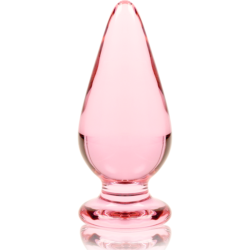 NEBULA-SERIEN AF IBIZA - MODEL 4 ANALPLUG BOROSILIKATGLAS PINK 11 CM -O- 5 CM