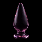 NEBULA-SERIEN AF IBIZA - MODEL 4 ANALPLUG BOROSILIKATGLAS PINK 11 CM -O- 5 CM