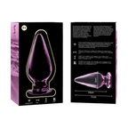 NEBULA-SERIEN AF IBIZA - MODEL 4 ANALPLUG BOROSILIKATGLAS PINK 11 CM -O- 5 CM