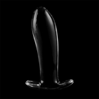 NEBULA-SERIEN FRÅ IBIZA - MODEL 5 ANALPLUG BOROSILIKATGLAS KLAR 12,5 CM -O- 3,5 CM