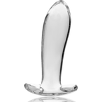 NEBULA-SERIEN FRÅ IBIZA - MODEL 5 ANALPLUG BOROSILIKATGLAS KLAR 12,5 CM -O- 3,5 CM