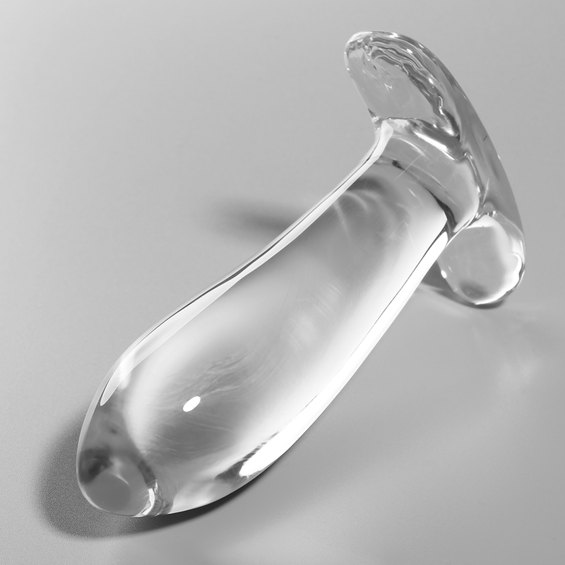 NEBULA-SERIEN FRÅ IBIZA - MODEL 5 ANALPLUG BOROSILIKATGLAS KLAR 12,5 CM -O- 3,5 CM