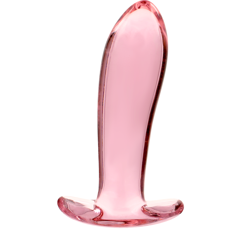 NEBULA-SERIEN AF IBIZA - MODEL 5 ANALPLUG BOROSILIKATGLAS PINK 12,5 CM -O- 3,5 CM