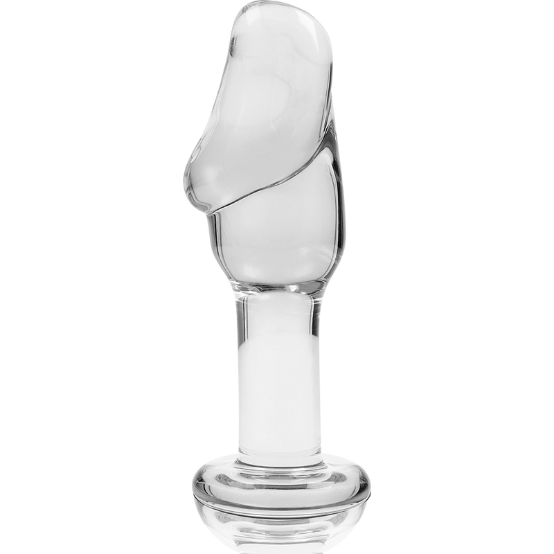 NEBULA-SERIEN FRÅ IBIZA - MODEL 6 ANALPLUG BOROSILIKATGLAS KLAR 12,5 CM -O- 4 CM
