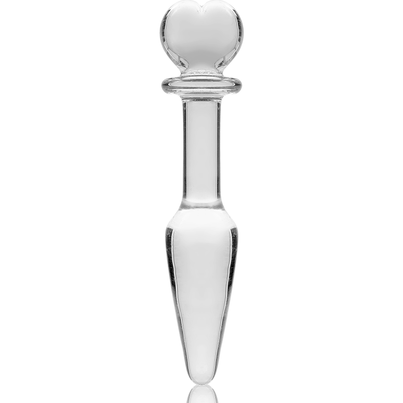 NEBULA-SERIEN FRÅ IBIZA - MODEL 7 ANALPLUG BOROSILIKATGLAS KLAR 13,5 CM -O- 3 CM