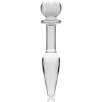 NEBULA-SERIEN FRÅ IBIZA - MODEL 7 ANALPLUG BOROSILIKATGLAS KLAR 13,5 CM -O- 3 CM