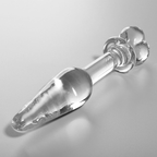 NEBULA-SERIEN FRÅ IBIZA - MODEL 7 ANALPLUG BOROSILIKATGLAS KLAR 13,5 CM -O- 3 CM