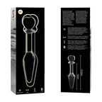 NEBULA-SERIEN FRÅ IBIZA - MODEL 7 ANALPLUG BOROSILIKATGLAS KLAR 13,5 CM -O- 3 CM