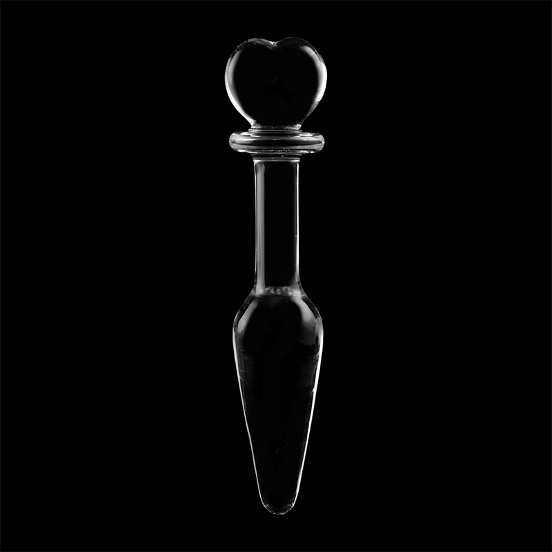 NEBULA-SERIEN FRÅ IBIZA - MODEL 7 ANALPLUG BOROSILIKATGLAS KLAR 13,5 CM -O- 3 CM