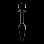 NEBULA-SERIEN FRÅ IBIZA - MODEL 7 ANALPLUG BOROSILIKATGLAS KLAR 13,5 CM -O- 3 CM