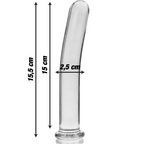 NEBULA-SERIEN FRA IBIZA - MODEL 9 DILDO BOROSILIKATGLAS KLAR 15,5 CM -O- 2,5 CM