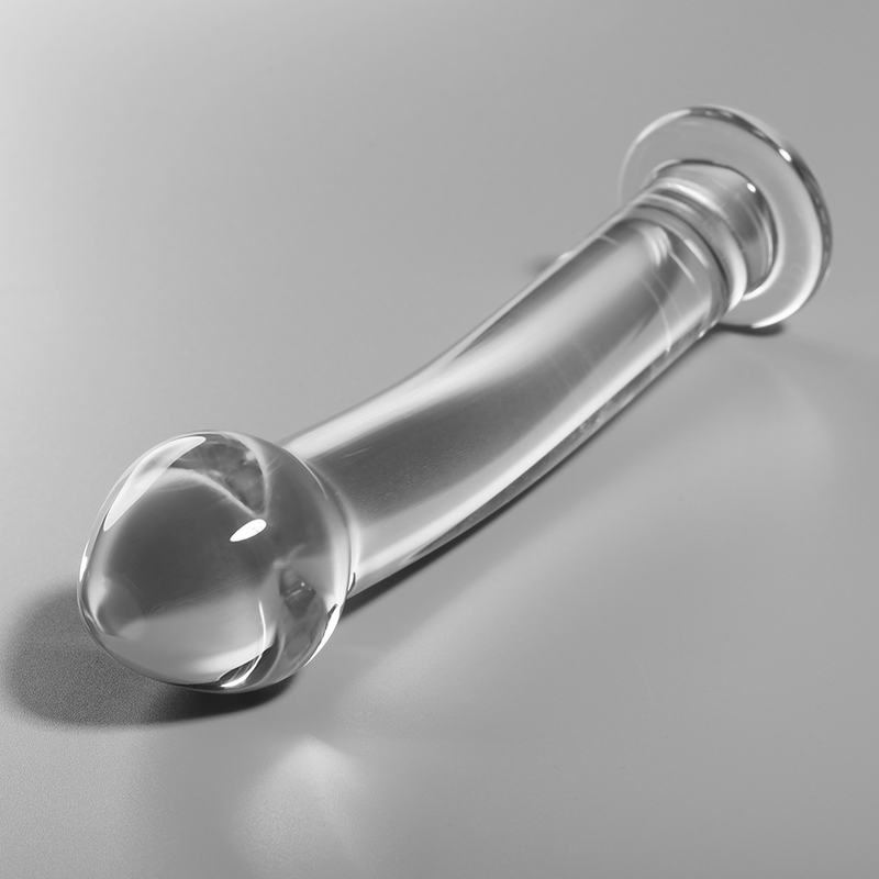 NEBULA-SERIEN FRA IBIZA - MODEL 11 DILDO BOROSILIKATGLAS KLAR 16 CM -O- 3 CM