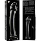 NEBULA-SERIEN FRA IBIZA - MODEL 11 DILDO BOROSILIKATGLAS KLAR 16 CM -O- 3 CM