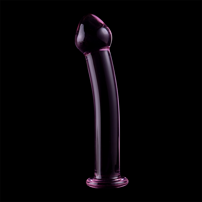 NEBULA-SERIEN FRA IBIZA - MODEL 11 DILDO BOROSILIKATGLAS PINK 16 CM -O- 3 CM