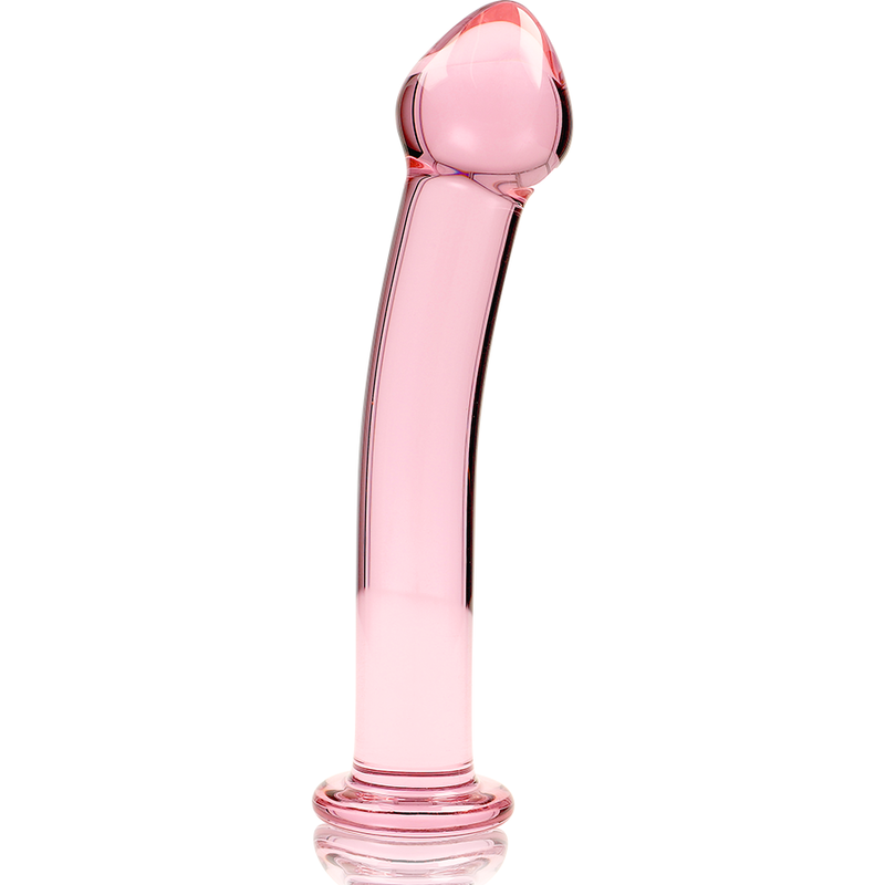 NEBULA-SERIEN FRA IBIZA - MODEL 11 DILDO BOROSILIKATGLAS PINK 16 CM -O- 3 CM