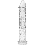 NEBULA-SERIEN FRA IBIZA - MODEL 12 DILDO BOROSILIKATGLAS KLAR 17 CM -O- 3,5 CM