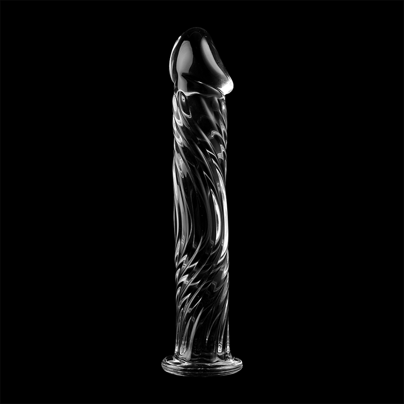 NEBULA-SERIEN FRA IBIZA - MODEL 12 DILDO BOROSILIKATGLAS KLAR 17 CM -O- 3,5 CM