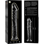 NEBULA-SERIEN FRA IBIZA - MODEL 12 DILDO BOROSILIKATGLAS KLAR 17 CM -O- 3,5 CM