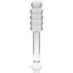 NEBULA SERIES BY IBIZA - MODEL 20 DILDO BOROSILICATE GLASS CLEAR 20.5 CM -O- 3 CM