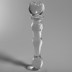 NEBULA-SERIEN FRA IBIZA - MODEL 21 DILDO BOROSILIKATGLAS KLAR 20,5 CM -O- 3,5 CM