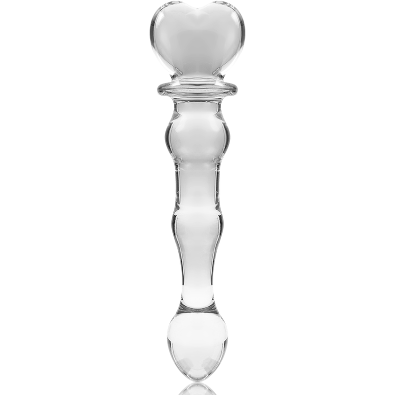 NEBULA-SERIEN FRA IBIZA - MODEL 21 DILDO BOROSILIKATGLAS KLAR 20,5 CM -O- 3,5 CM