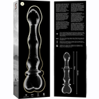 NEBULA-SERIEN FRA IBIZA - MODEL 21 DILDO BOROSILIKATGLAS KLAR 20,5 CM -O- 3,5 CM