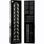 NEBULA-SERIEN FRA IBIZA - MODEL 22 DILDO BOROSILIKATGLAS KLAR 21,5 CM -O- 2,5 CM