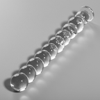 NEBULA-SERIEN FRA IBIZA - MODEL 22 DILDO BOROSILIKATGLAS KLAR 21,5 CM -O- 2,5 CM