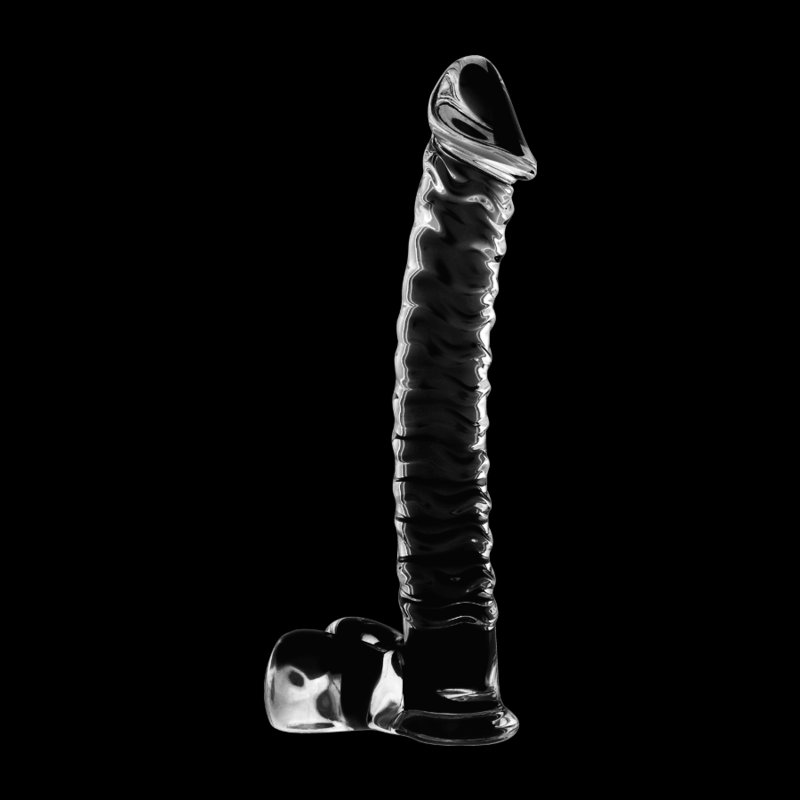 NEBULA-SERIEN FRA IBIZA - MODEL 23 DILDO BOROSILIKATGLAS KLAR 21,5 CM -O- 4 CM