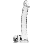 NEBULA-SERIEN FRA IBIZA - MODEL 23 DILDO BOROSILIKATGLAS KLAR 21,5 CM -O- 4 CM