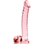 NEBULA-SERIEN FRA IBIZA - MODEL 23 DILDO BOROSILIKATGLAS PINK 21,5 CM -O- 4 CM