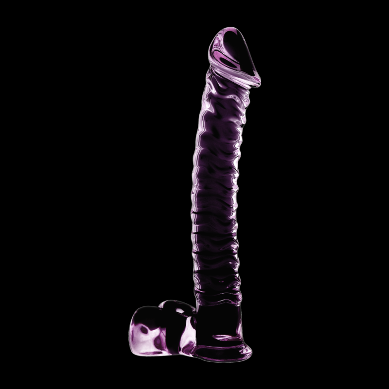 NEBULA-SERIEN FRA IBIZA - MODEL 23 DILDO BOROSILIKATGLAS PINK 21,5 CM -O- 4 CM