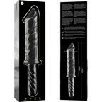 NEBULA-SERIEN FRA IBIZA - MODEL 24 DILDO BOROSILIKATGLAS KLAR 28,5 CM -O- 5 CM