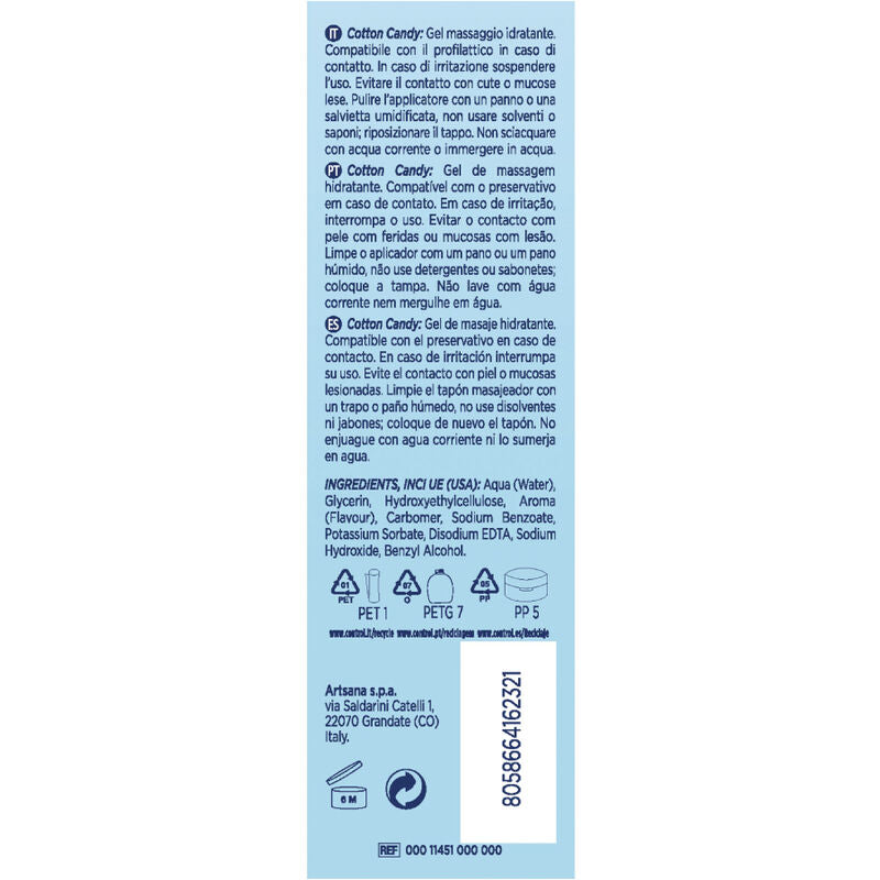 KONTROL - CANDY MASSAGEGEL 3 I 1 200 ML