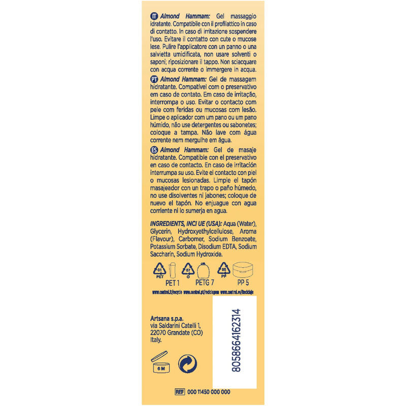KONTROL - MANDEL HAMMAM MASSAGEGEL 3 I 1 200 ML