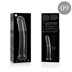 NEBULA-SERIEN FRA IBIZA - MODEL 9 DILDO BOROSILIKATGLAS KLAR 15,5 CM -O- 2,5 CM