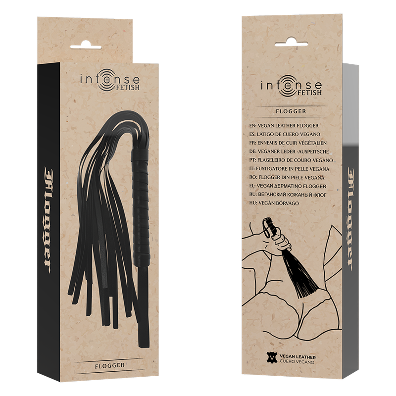 INTENSE - FETISH VEGANSK LÆDER FLOGGER