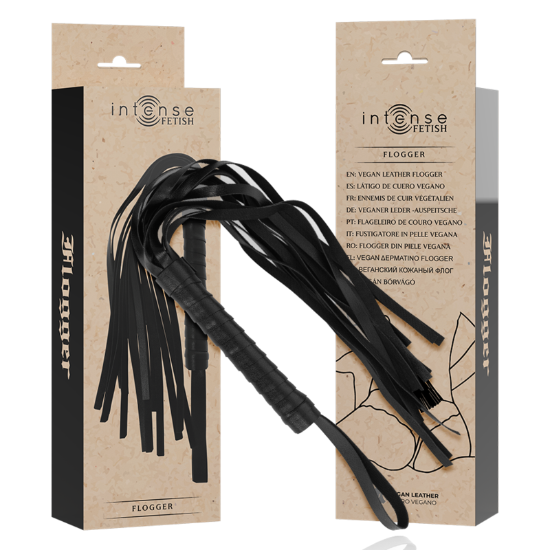 INTENSE - FETISH VEGANSK LÆDER FLOGGER