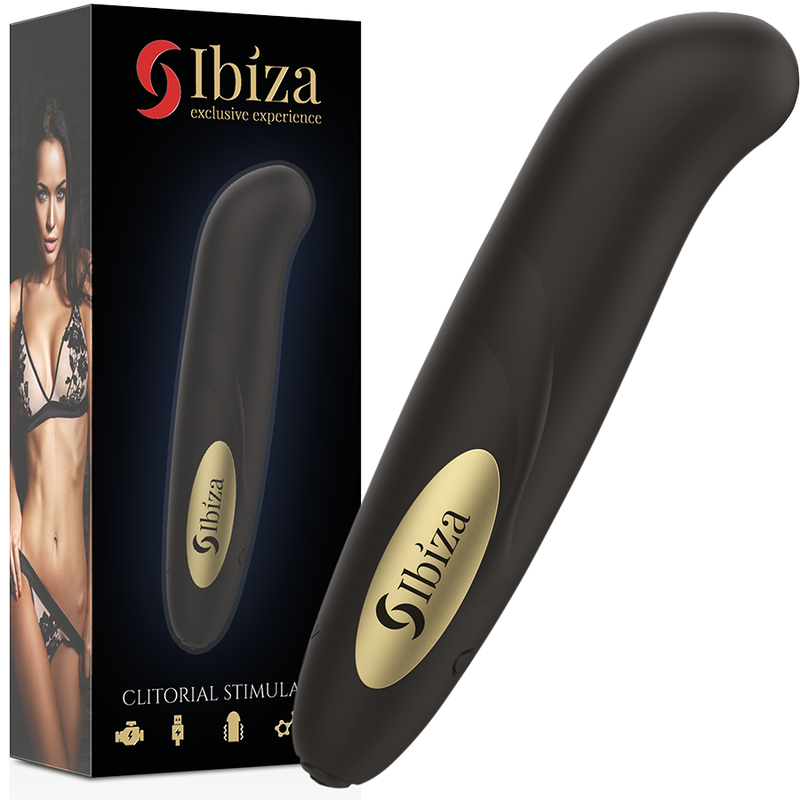 IBIZA - KLITORSTIMULATOR USB-OPLADER 10 VIBRATIONS TILSTANDE GYLDEN 13 X 2,9