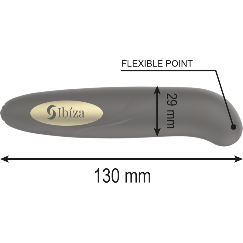 IBIZA - KLITORSTIMULATOR USB-OPLADER 10 VIBRATIONS TILSTANDE GYLDEN 13 X 2,9