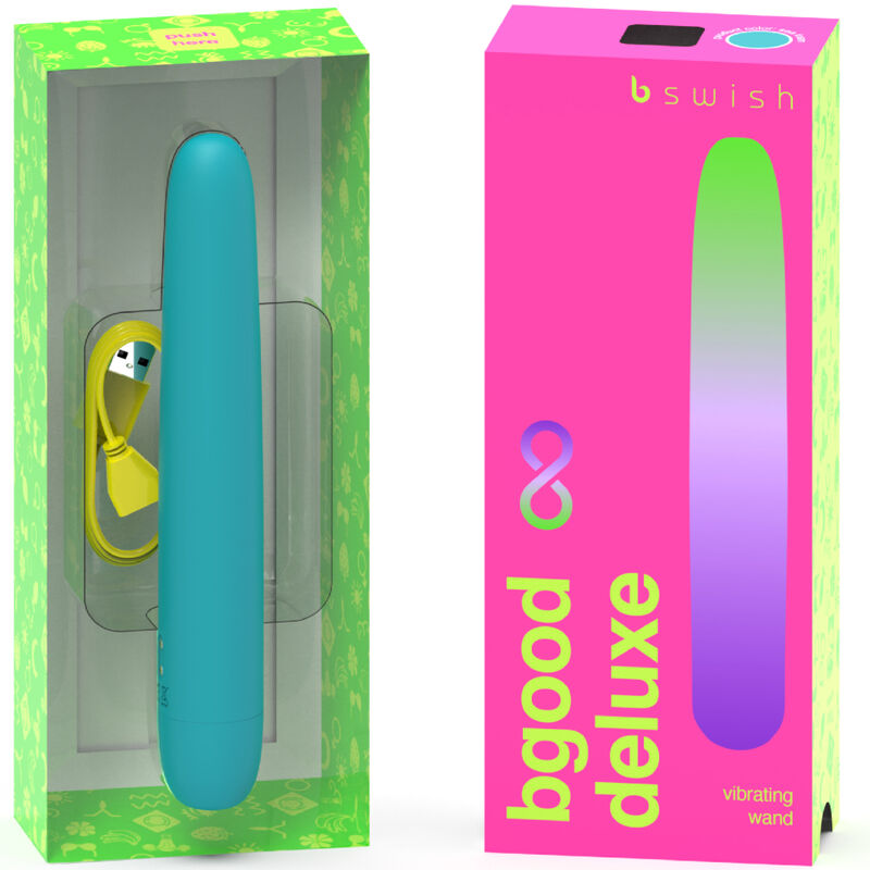 B SWISH - BGOOD INFINITE DELUXE GENOPLADELIG VIBRATOR BLÅ SILIKONE